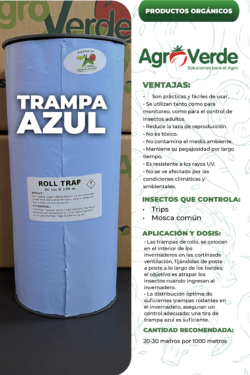 TRAMPA AZUL PARA CONTROL DE INSECTOS ADULTOS
